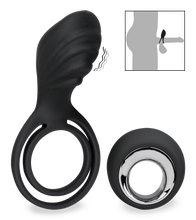 Laden Sie das Bild in den Galerie-Viewer, Ferngesteuerter Vibrator mit Penis- und Hodenring für Paare
