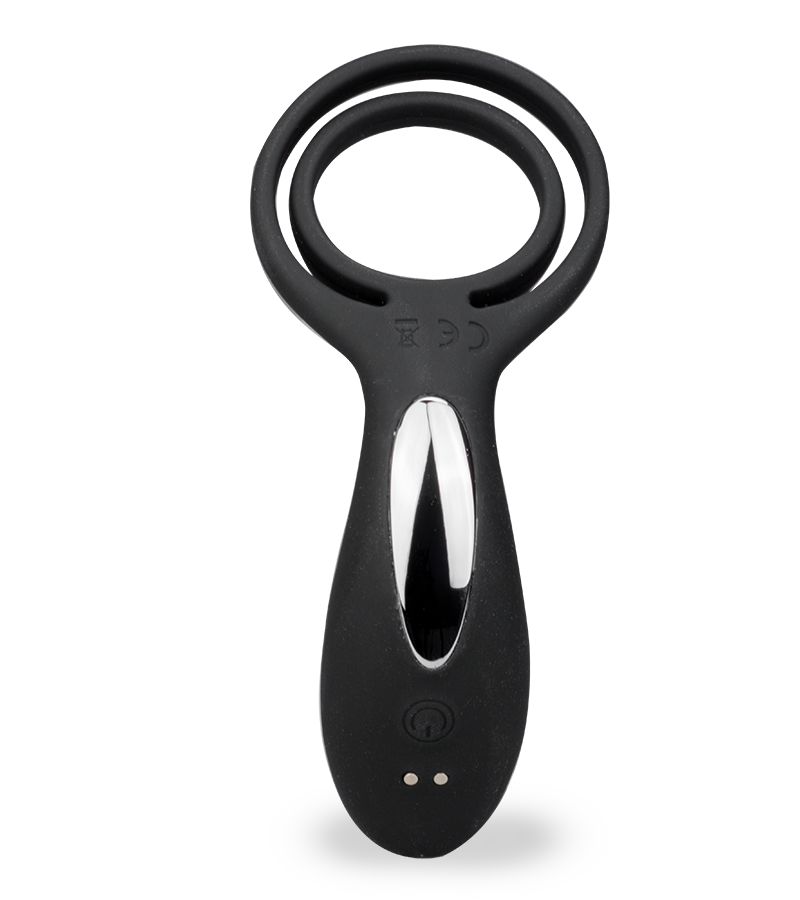 Ferngesteuerter Vibrator mit Penis- und Hodenring für Paare