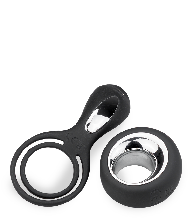 Ferngesteuerter Vibrator mit Penis- und Hodenring für Paare