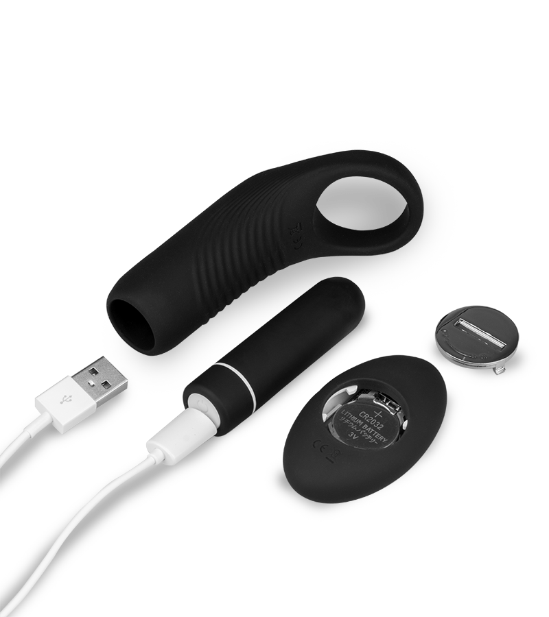 Ferngesteuerter Vibro-Cockring mit 9 Modi