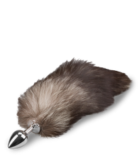 Laden Sie das Bild in den Galerie-Viewer, Foxtail-Buttplug in Schwarz-Weiß