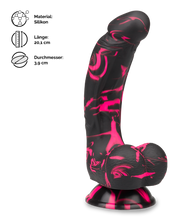 Laden Sie das Bild in den Galerie-Viewer, Gebogener Silikon-Dildo mit Saugnapf