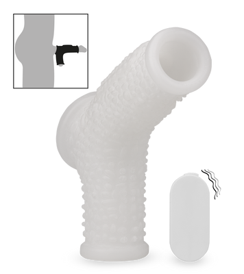 Genoppte Penismanschette mit Vibration Everest