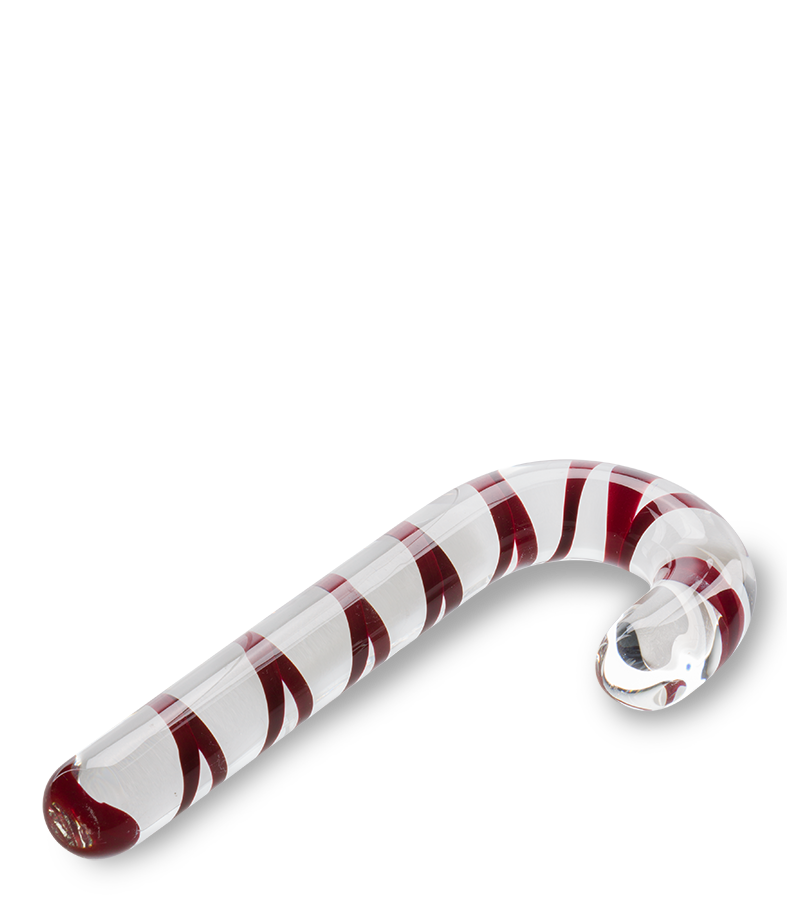 Glasdildo Candy Cane