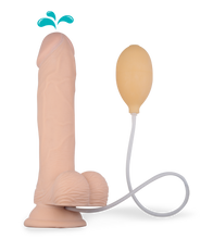 Laden Sie das Bild in den Galerie-Viewer, Großer ejakulierender Dildo mit Hoden