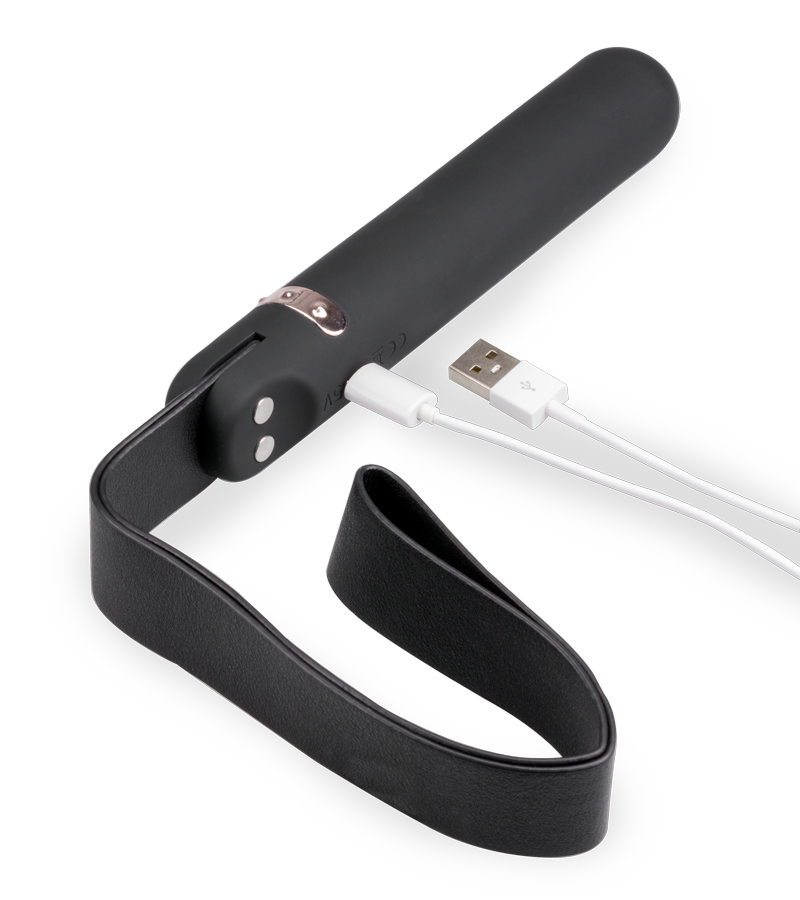 Gürtel-Flogger mit vibrierendem Griff