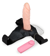 Laden Sie das Bild in den Galerie-Viewer, Hohler Strap-On-Dildo mit Vibration