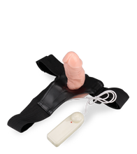 Laden Sie das Bild in den Galerie-Viewer, Hohler XL-Umschnalldildo mit Vibration