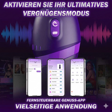 Laden Sie das Bild in den Galerie-Viewer, ultrarealistische Vaginette mit 9 Vibrations- und Saugmodi, freihändiger Masturbator für Männer, Sexspielzeug mit App-Steuerung, 3D-Vibration