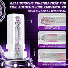 Laden Sie das Bild in den Galerie-Viewer, ultrarealistische Vaginette mit 9 Vibrations- und Saugmodi, freihändiger Masturbator für Männer, Sexspielzeug mit App-Steuerung, 3D-Vibration