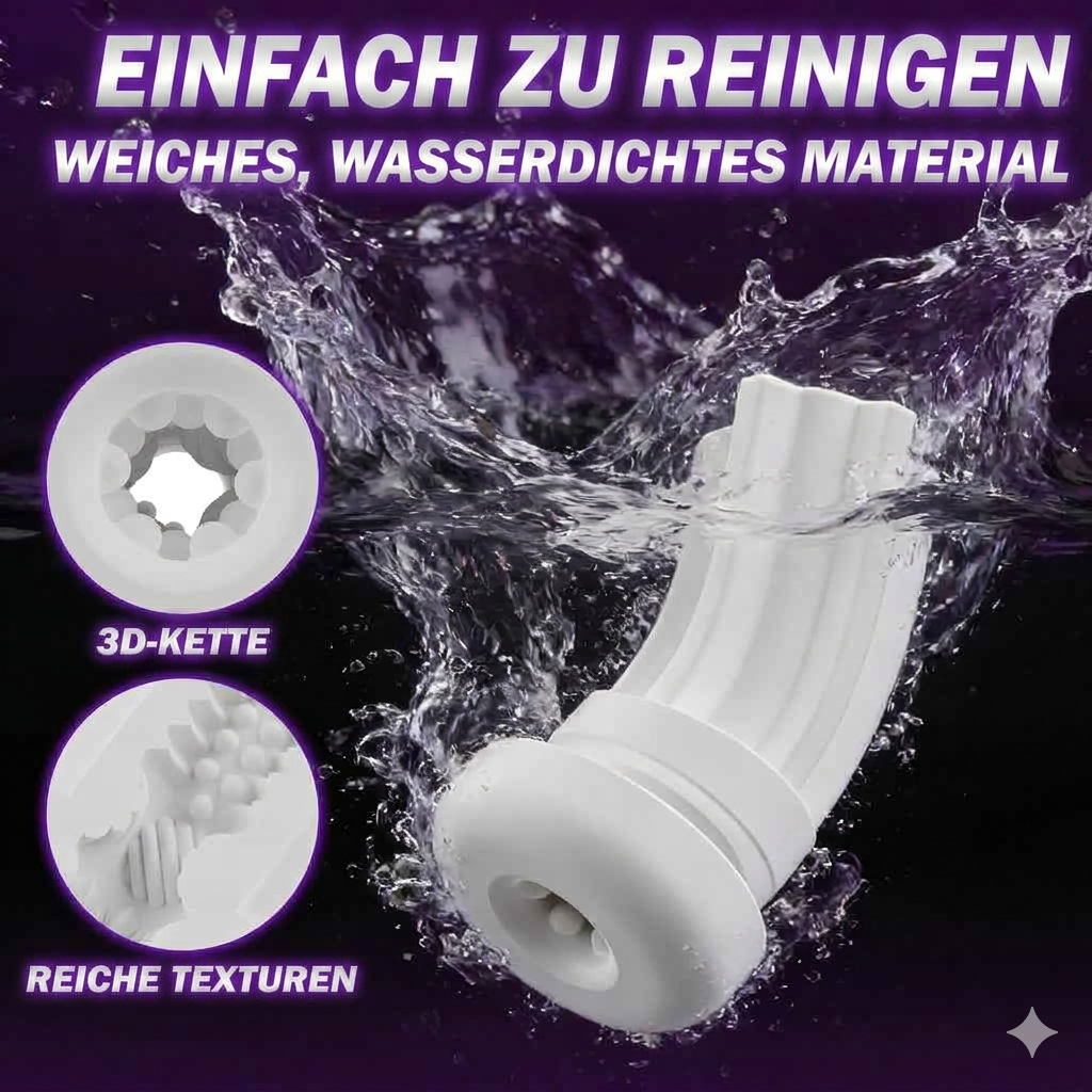 ultrarealistische Vaginette mit 9 Vibrations- und Saugmodi, freihändiger Masturbator für Männer, Sexspielzeug mit App-Steuerung, 3D-Vibration
