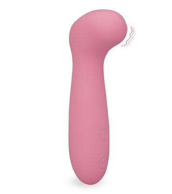 Kleiner Klitoris- und G-Punkt-Vibrator mit gekrümmter Spitze