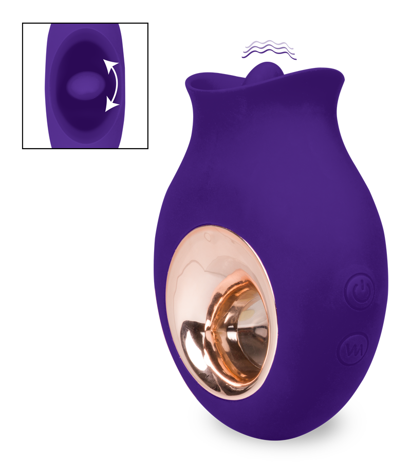 Klitorisstimulator mit vibrierender Zunge Kleopatra
