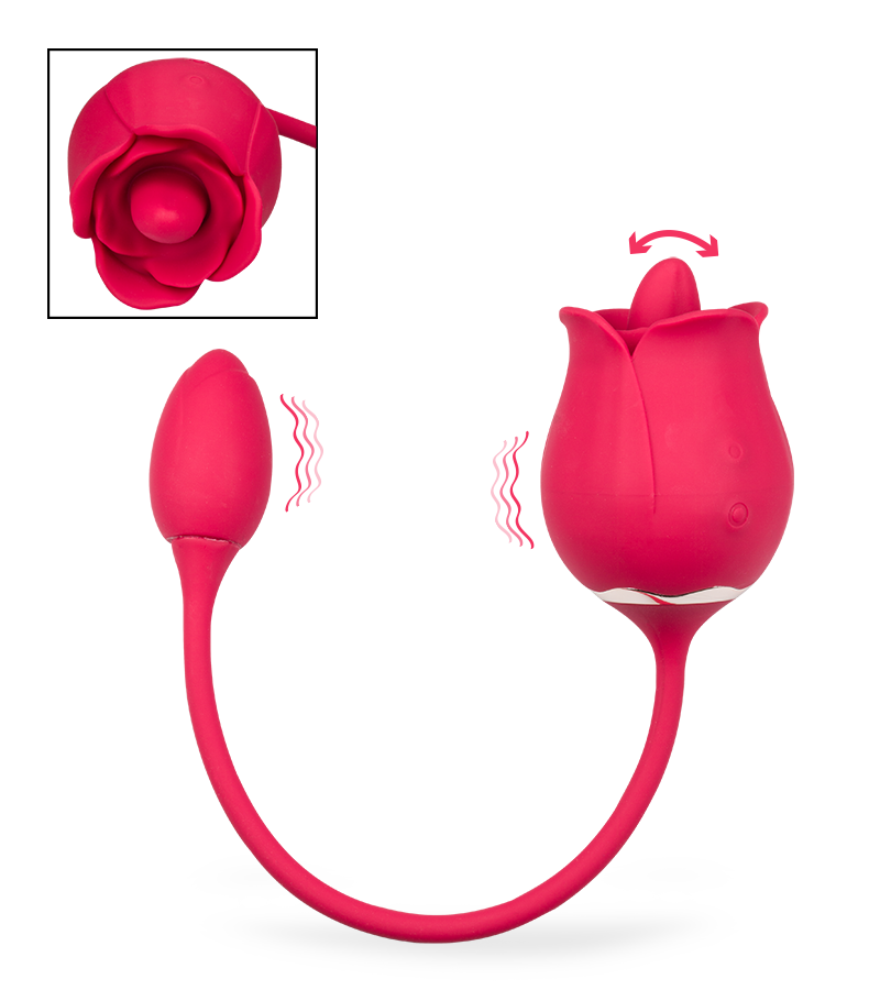 Klitorisstimulator mit Vibroei Blooming