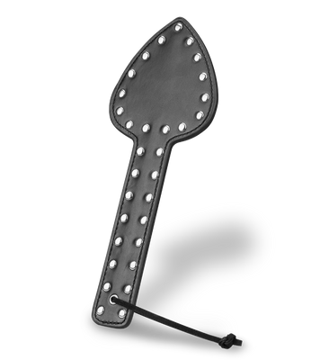Kunstleder-Paddle mit Nieten Spade