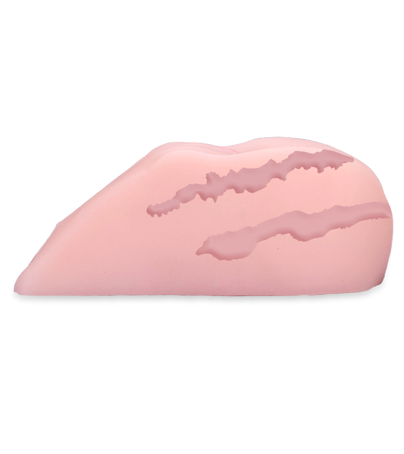 Lebensgroße Gummimuschi Vagina und Anus mit Vibration