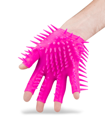 Masturbationshandschuh mit weichen Noppen
