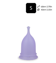 Laden Sie das Bild in den Galerie-Viewer, Menstruationstasse Poppycup 3 Größen