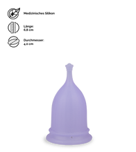 Laden Sie das Bild in den Galerie-Viewer, Menstruationstasse Poppycup 3 Größen