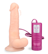 Laden Sie das Bild in den Galerie-Viewer, Naturdildo mit Rotationsfunktion und Saugfuß