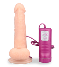 Laden Sie das Bild in den Galerie-Viewer, Naturdildo mit Rotationsfunktion und Saugfuß
