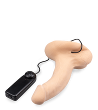 Laden Sie das Bild in den Galerie-Viewer, Naturdildo mit XL-Durchmesser und Vibration