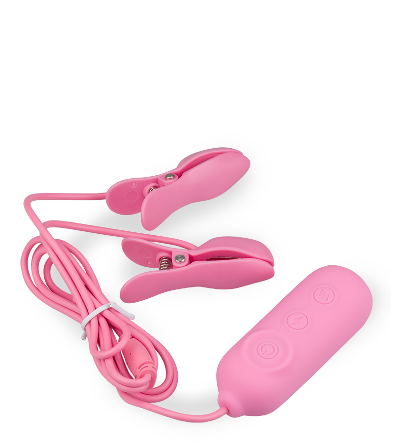 Nippelklemmen mit Estim und Vibration