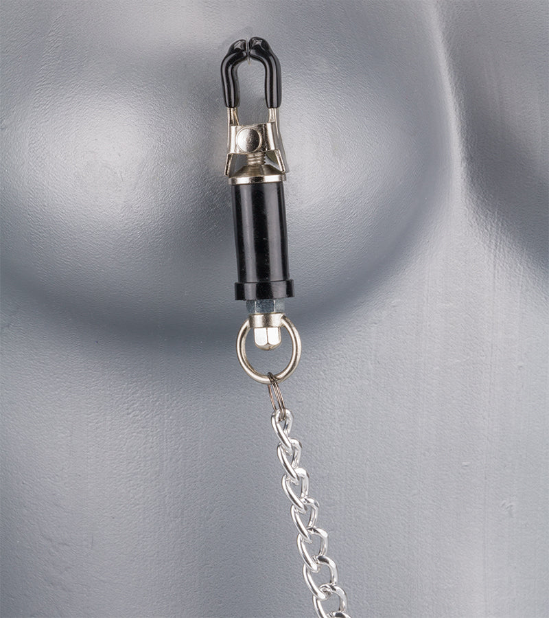 Nippelklemmen mit Gewicht und Kette