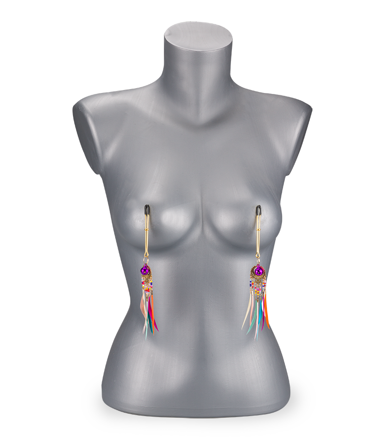 Nippelklemmen mit Glöckchen Rio