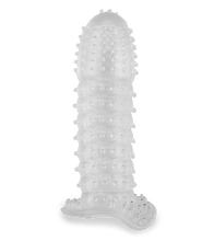 Laden Sie das Bild in den Galerie-Viewer, Penishülle mit Noppen und Rillen Crystal