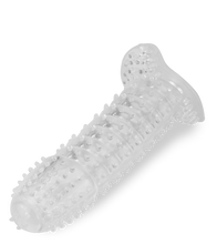 Laden Sie das Bild in den Galerie-Viewer, Penishülle mit Noppen und Rillen Crystal