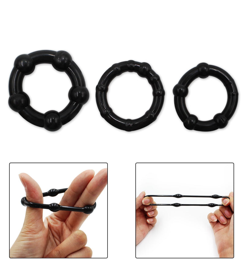 Penisring-Set 3-teilig