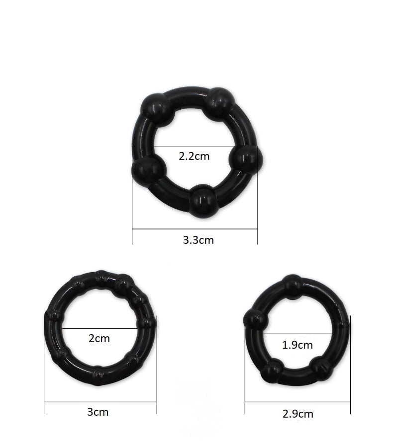 Penisring-Set 3-teilig