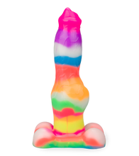 Laden Sie das Bild in den Galerie-Viewer, Phosphoreszierender Dildo mit Saugnapf Schäferhund