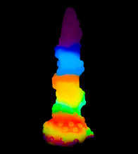 Laden Sie das Bild in den Galerie-Viewer, Phosphoreszierender Tentakel-Dildo mit Saugnapf Cthulhu
