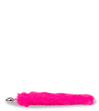Laden Sie das Bild in den Galerie-Viewer, Pinker Foxtail-Plug mit Kunstfell