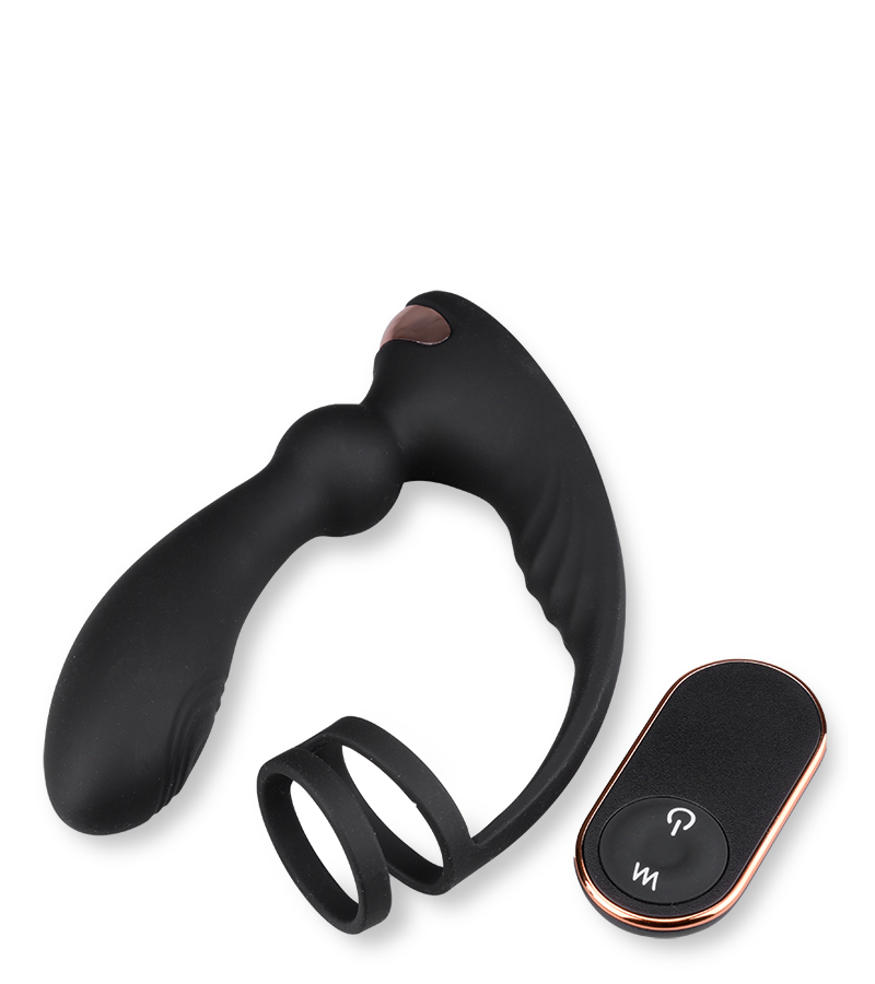 Prostata-Massagegerät mit Cockring Hutter