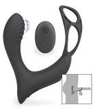 Prostata-Massagegerät mit Vibration und Doppel-Cockring Pro P