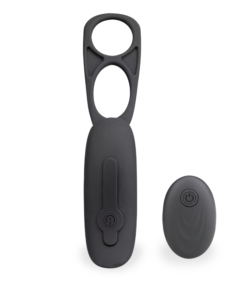 Prostata-Massagegerät mit Vibration und Doppel-Cockring Pro P