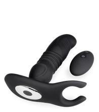 Laden Sie das Bild in den Galerie-Viewer, Prostata-Massagegerät mit Vibrations- und Stoßfunktion und Hoden-Massager Paris