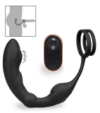 Prostata-Stimulator mit Vibration und Cockring Hedonism