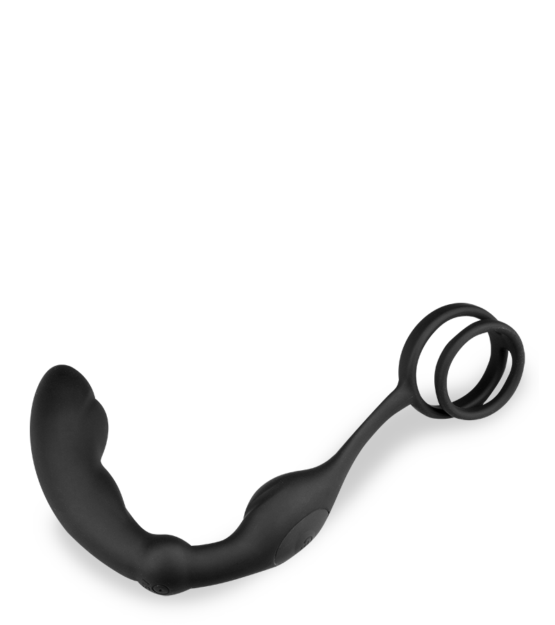 Prostata-Stimulator mit Vibration und Cockring Hedonism