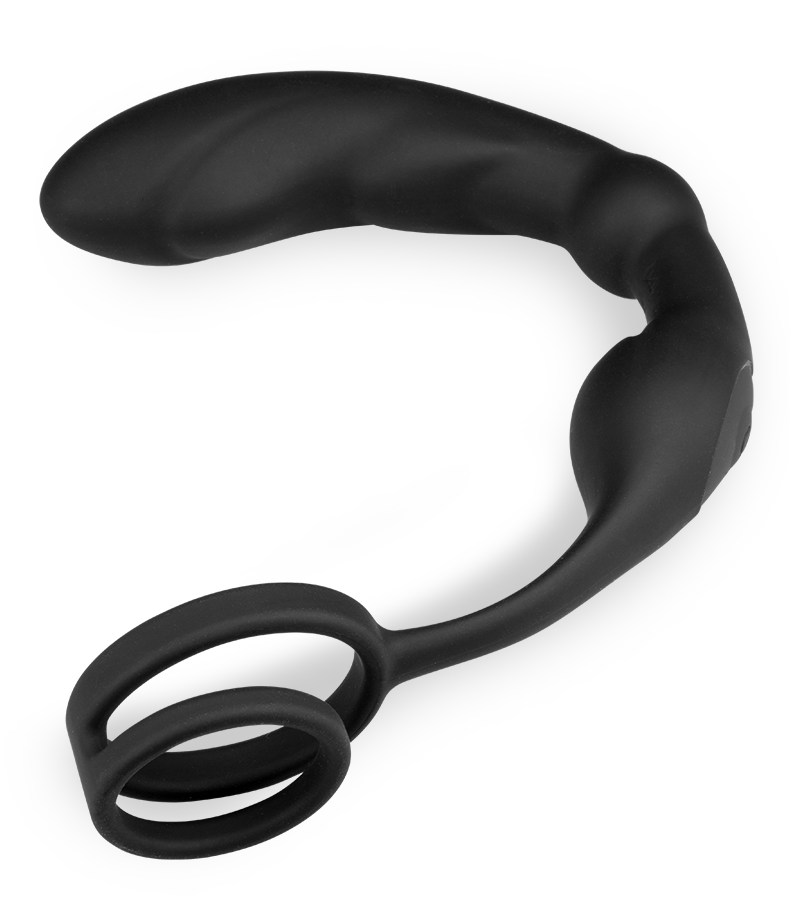 Prostata-Stimulator mit Vibration und Cockring Hedonism