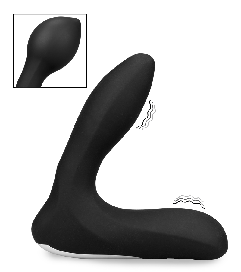 Prostatavibrator mit aufblasbarem Schaft