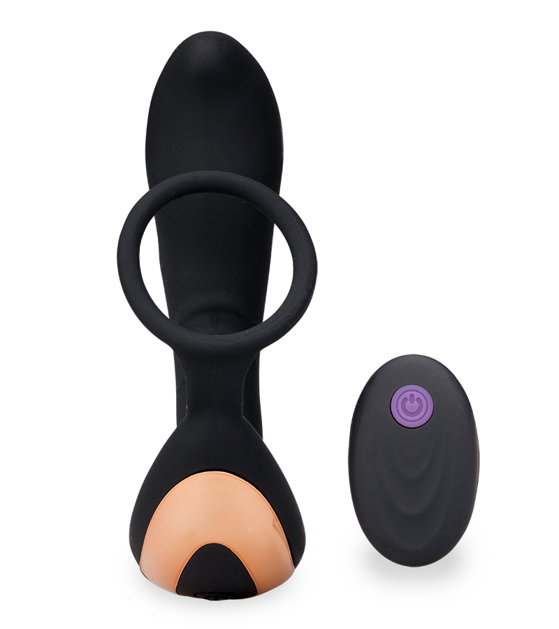 Prostatavibrator mit Penisring 7 Modi