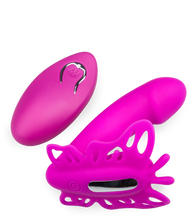 Laden Sie das Bild in den Galerie-Viewer, Pulsierende und vibrierende Vibrating Panty für Klitoris und G-Punkt