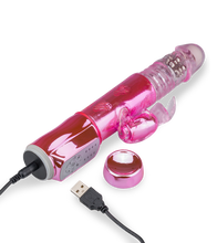 Laden Sie das Bild in den Galerie-Viewer, Rabbit-Vibrator mit Rotation und Stoßfunktion