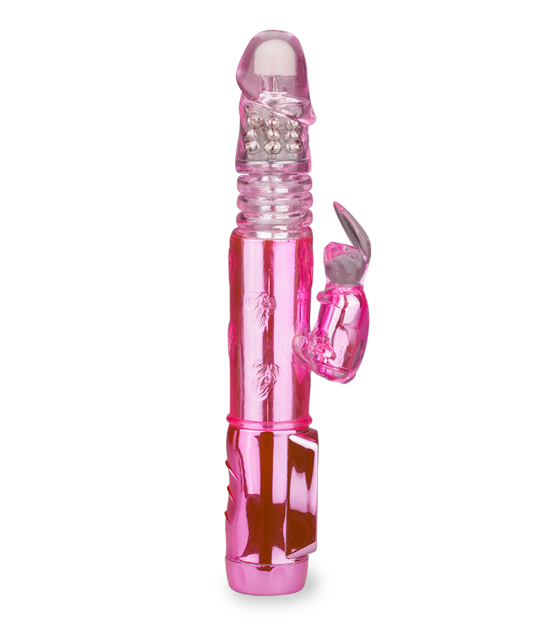Rabbit-Vibrator mit Rotation und Stoßfunktion