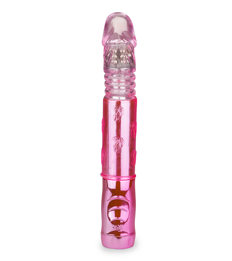 Rabbit-Vibrator mit Rotation und Stoßfunktion
