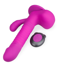 Laden Sie das Bild in den Galerie-Viewer, Rabbit-Vibrator mit Saugnapf
